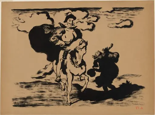 The Horseman and the Beggar (Le Cavalier et le mendiant), by Louis Anquetin