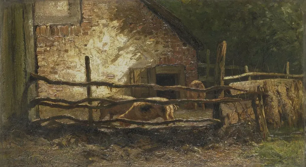 Pigs in a Sty, by Louis Apol