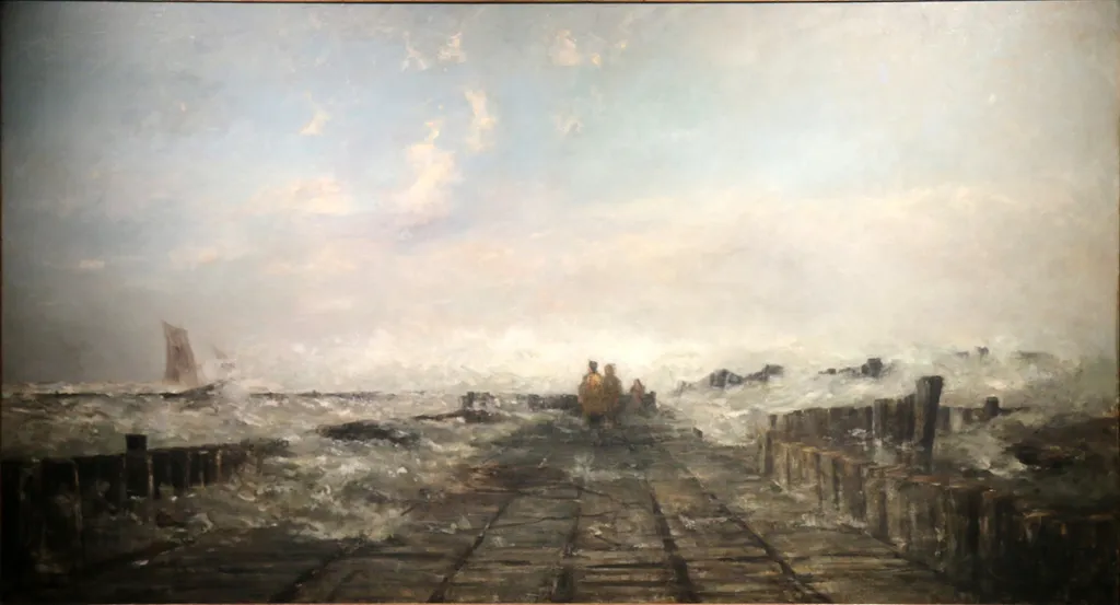 The mole, by Louis Artan, oil, 1869