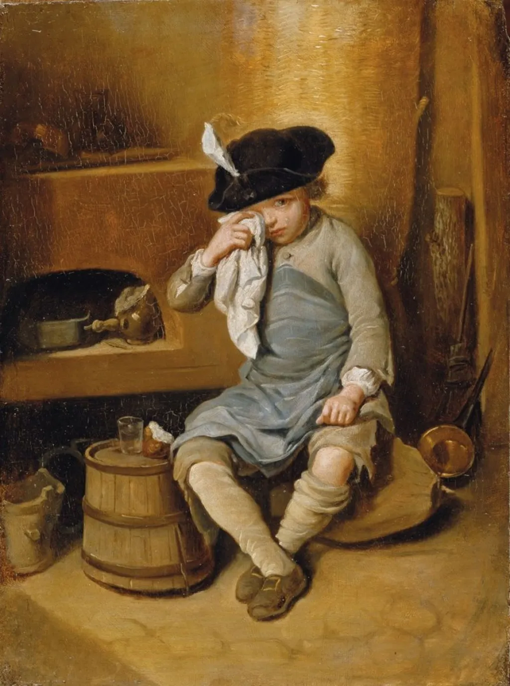 The Child in Penance, by Louis Aubert, oil, 1760
