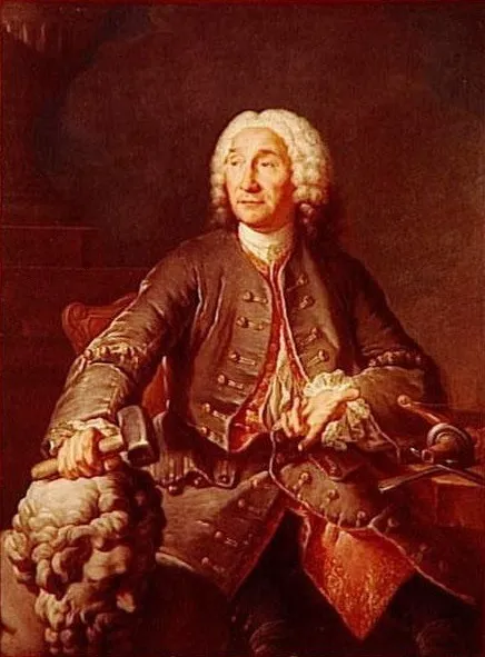 Portrait of the sculptor René Frémin (1672-1744), by Louis Autreau, oil, 1741