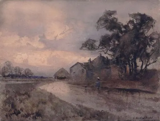 Weary Foot Common, Becontree Heath, by Louis Burleigh RBA Bruhl