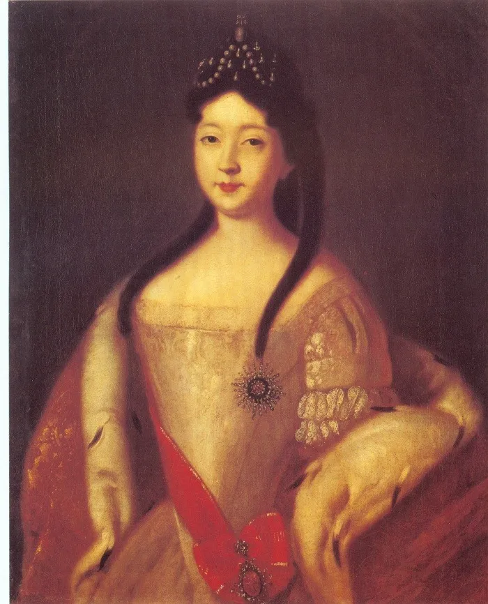 Anna Petrovna of Russia, by Louis Caravaque, oil, 1725