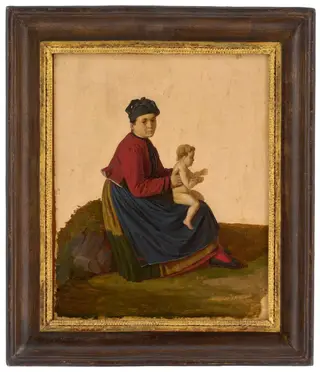 Hauensteinerin mit Kind, by Louis Coblitz