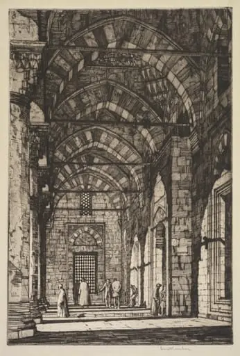 Mosque of Sultan Bayazid, Constantinople, by Louis Conrad Rosenberg