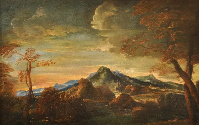 Paysage montagneux, by Louis Cretey
