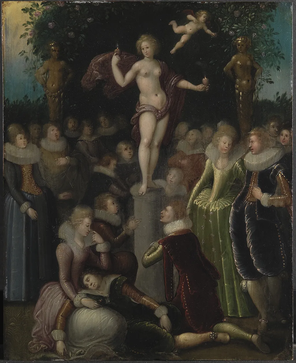 Homage to Venus, by Louis de Caullery, oil, 1603