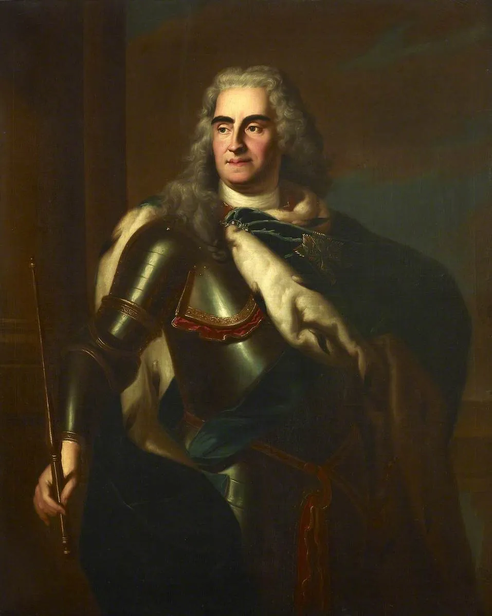 Augustus II 'The Strong' (1670–1733), King of Poland and Elector of Saxony, by Louis de Silvestre, oil, 1725