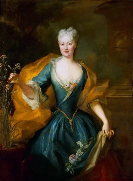 Friederike Charlotte Fürstin Lubomirska (1701-1755), by Louis de Silvestre, oil, 1724