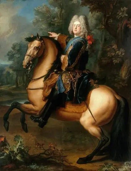 Kurprinz Friedrich August von Sachsen (1696-1763) zu Pferde, by Louis de Silvestre