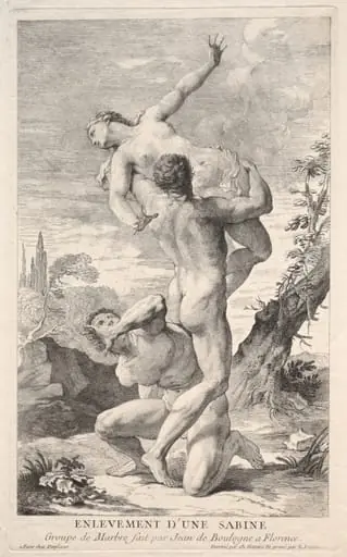 Rape of the Sabines, by Louis Desplaces