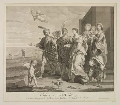 The Carrying Away of Helen, by Louis Desplaces