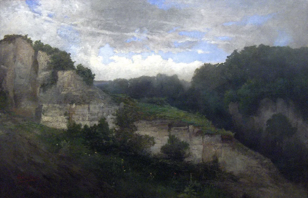 The Heights of Beez, by Louis Dubois, oil, 1861