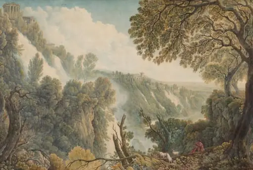 The Waterfalls at Tivoli, by Louis Ducros