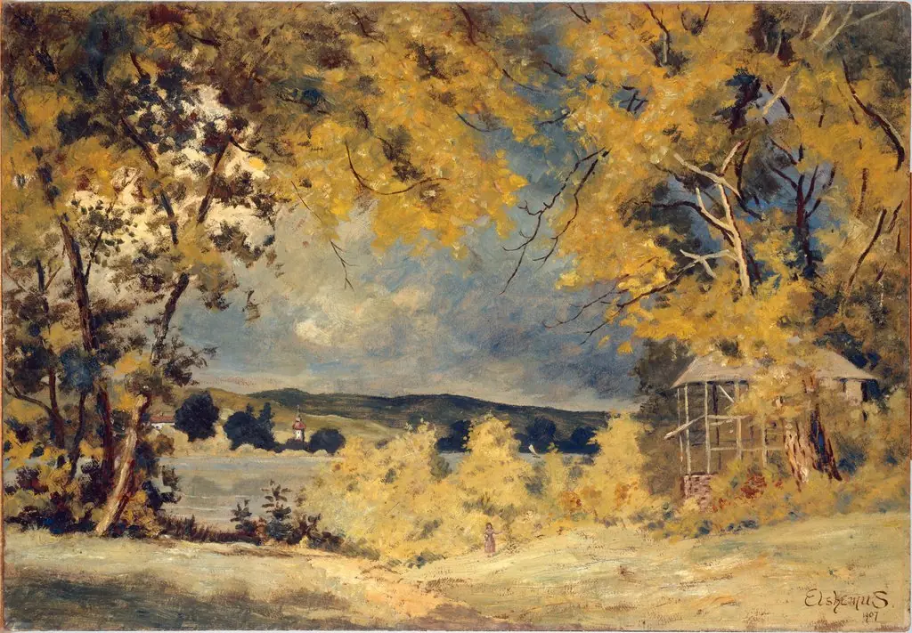 Landscape, Binghamton, New York, by Louis Eilshemius