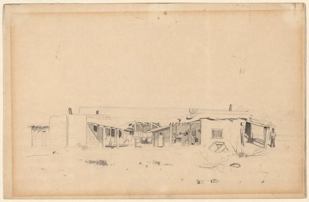 Untitled, by Louis Eilshemius, graphite, 1894