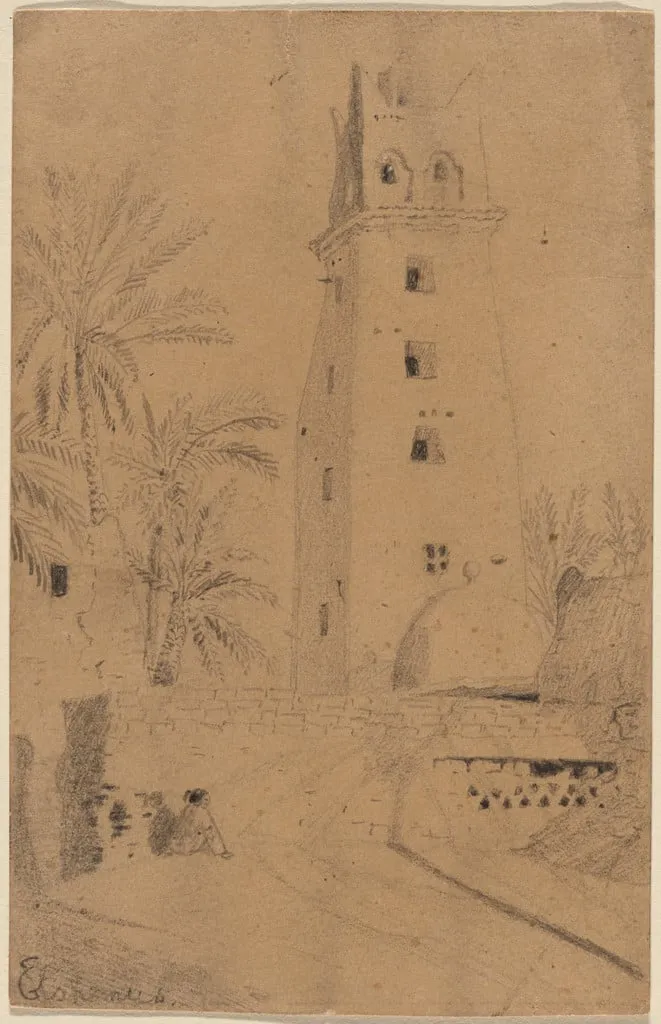 Untitled, by Louis Eilshemius, graphite, 1915
