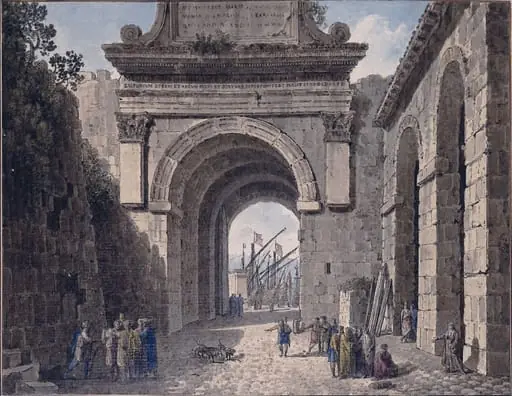 The Port Gate of Zadar, by Louis-François Cassas