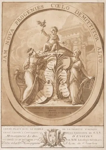 Allegory Celebrating the Birth of the Duc d’Enghien, by Louis-Gabriel Monnier