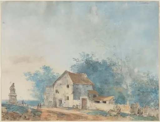 Landscape, by Louis Gabriel Moreau the Elder