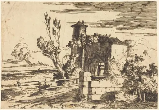 Monumental Entry, by Louis Gabriel Moreau the Elder
