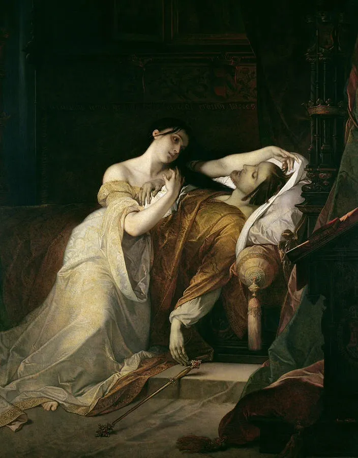 Jeanne la Folle, by Louis Gallait, oil, 1856