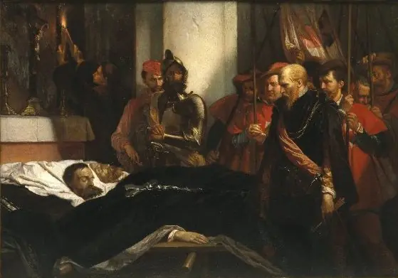 The Last Honors to Counts Egmont and Hoorne, reduction, by Louis Gallait