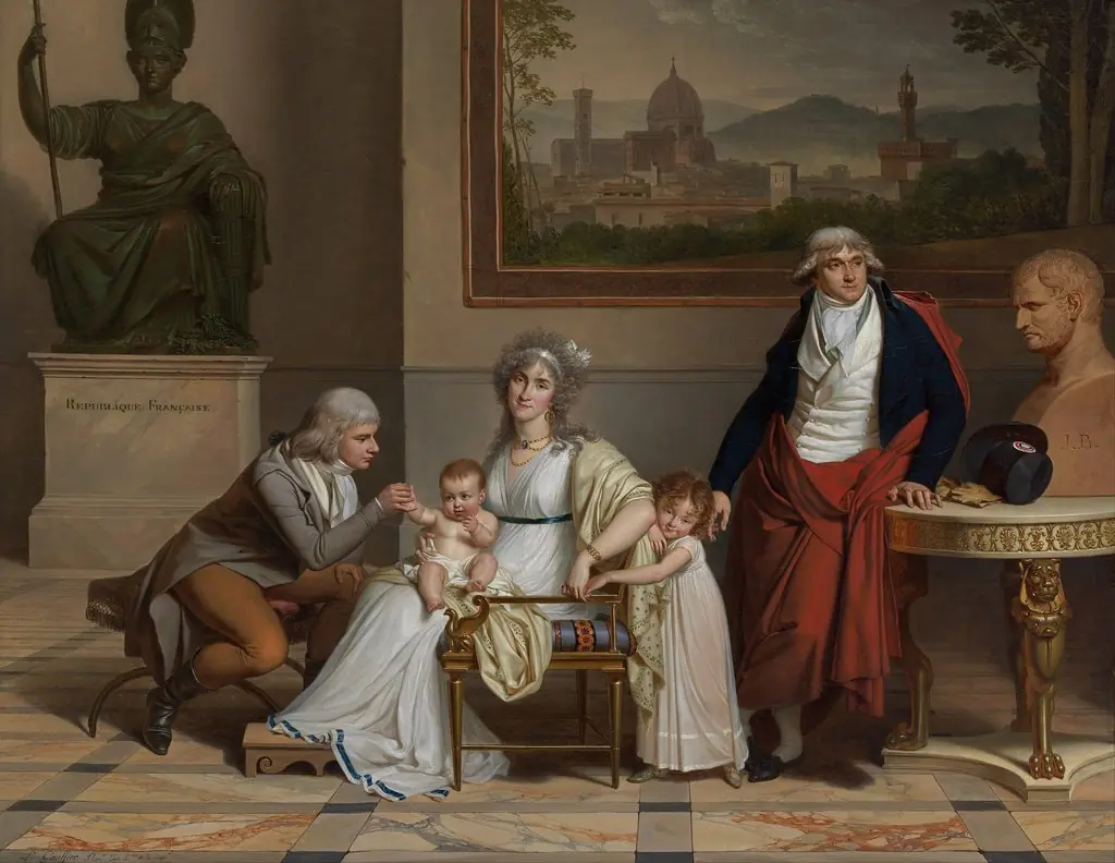 The family of André-François, Count Miot de Melito, (1762-1841) consul of France to Florence, by Louis Gauffier