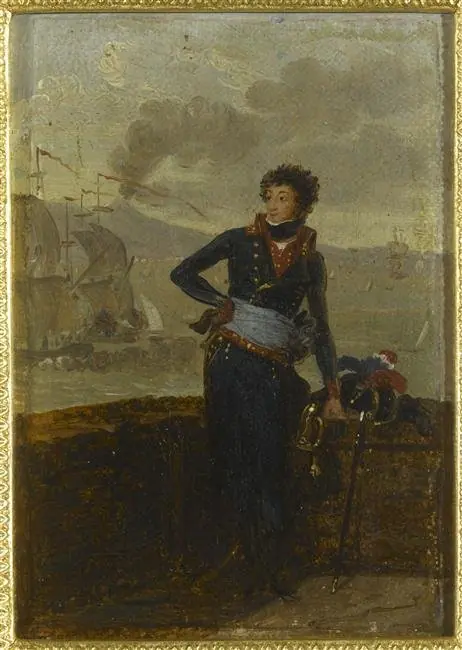 Victor Léopold Berthier (1770-1807), général de division, devant la baie de Naples, by Louis Gauffier