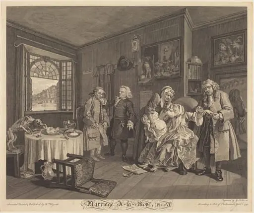 Marriage a la Mode: pl.6, by Louis Gerard Scotin