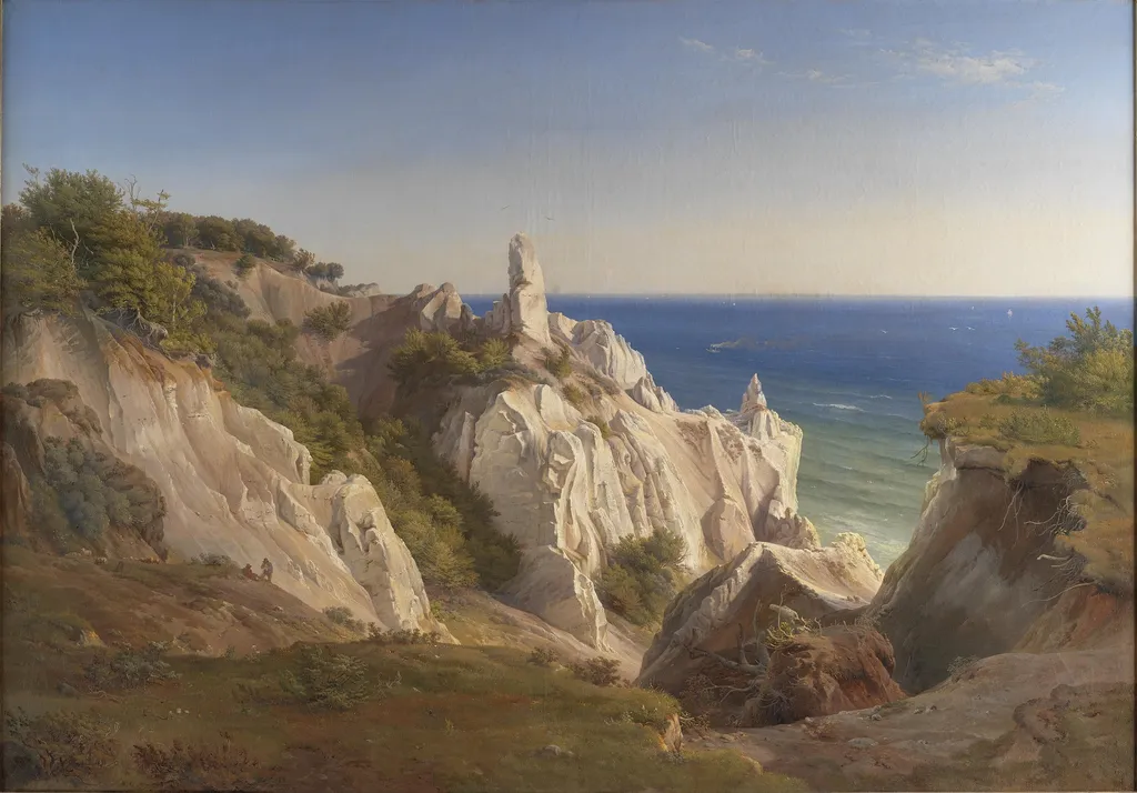 The Cliffs of the Island of Møn, by Louis Gurlitt, oil, 1842