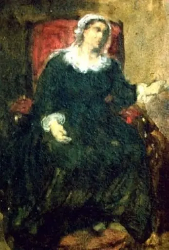 Bătrână pe fotoliu, by Louis Gustave Richard