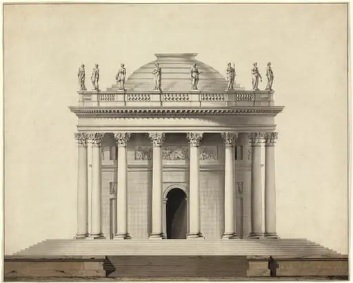 A Classical Temple, by Louis Gustave Taraval