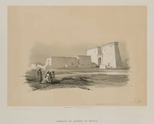 Egypt and Nubia, Volume I: Dakke, in Nubia, by Louis Haghe