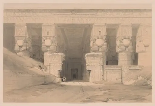 Egypt and Nubia: Volume I - No. 35, Dendera, by Louis Haghe