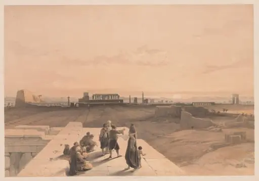 Egypt and Nubia: Volume I - No. 38, Ruins of Karnak, by Louis Haghe
