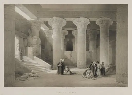 Egypt and Nubia, Volume I: Temple at Esneh, by Louis Haghe