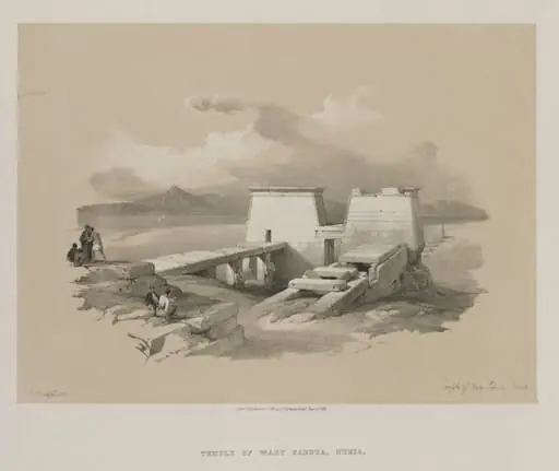 Egypt and Nubia, Volume I: Temple of Wady Saboua, Nubia, by Louis Haghe