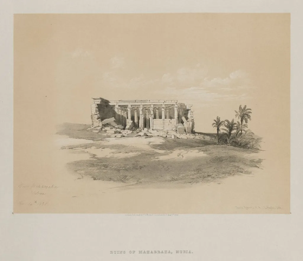 Egypt and Nubia, Volume I: Wady Maharraka, Nubia, by Louis Haghe, 1846