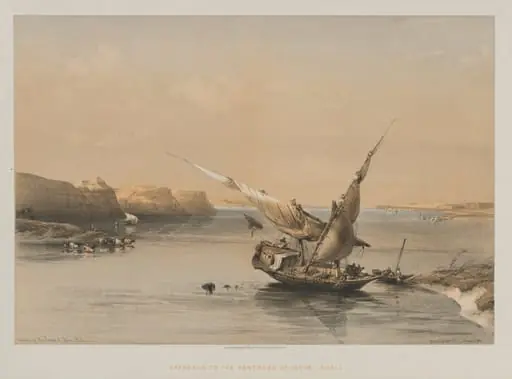Egypt and Nubia, Volume II: Approach to the Fortress of Ibrim, Nubia, by Louis Haghe