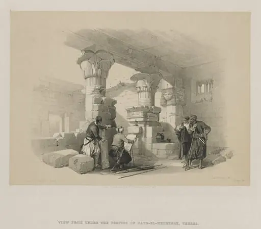 Egypt and Nubia, Volume II: Dayr-El-Medeeneh, Thebes, by Louis Haghe
