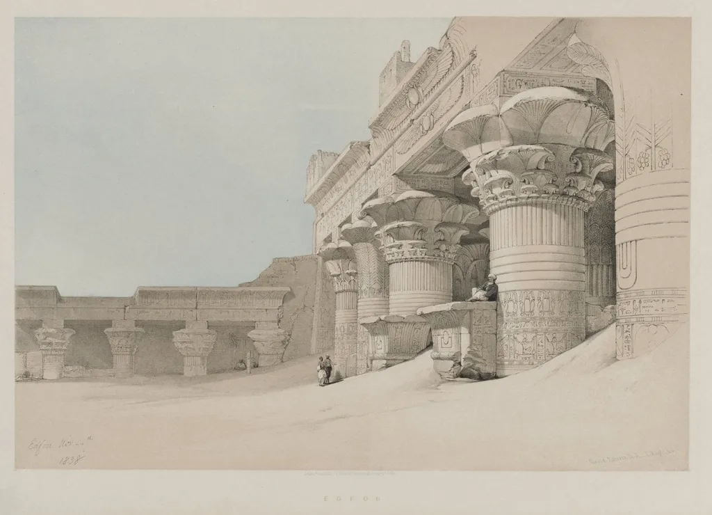 Egypt and Nubia, Volume II: Edfou, by Louis Haghe, 1846