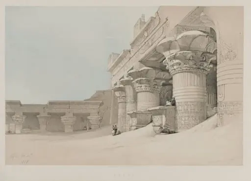 Egypt and Nubia, Volume II: Edfou, by Louis Haghe