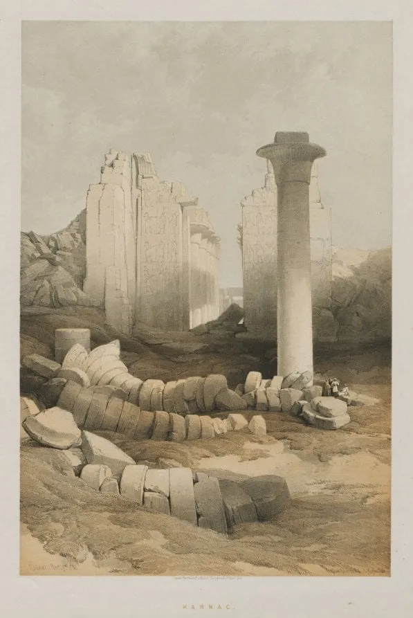 Egypt and Nubia, Volume II: Karnak, by Louis Haghe, 1848