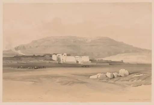 Egypt and Nubia: Volume II - No. 20, Medinet Abou, Thebes, by Louis Haghe