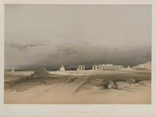Egypt and Nubia, Volume II: Ruins of Memnonium, Thebes, by Louis Haghe