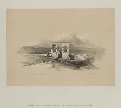 Egypt and Nubia, Volume II: Temple of Isis on the Roof of the Great Temple of Dendera, by Louis Haghe