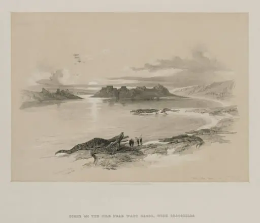 Egypt and Nubia, Volume II: Wady Dabod, Nubia, by Louis Haghe