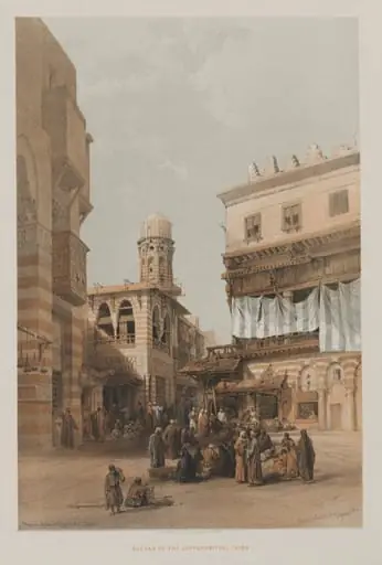 Egypt and Nubia, Volume III: Bazaar of the Coppersmiths, Cairo, by Louis Haghe