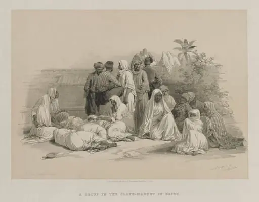 Egypt and Nubia, Volume III: In the Slave Market at Cairo, by Louis Haghe
